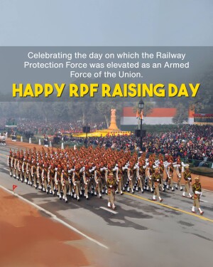 Railway Protection Force Raising Day celebration with parade
