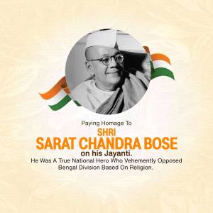 Sarat Chandra Bose Jayanti