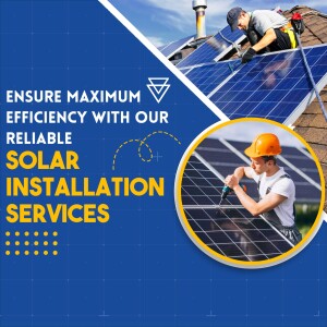 Solar panel installation by skilled technicians