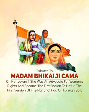 Bhikaiji Cama Jayanti Template