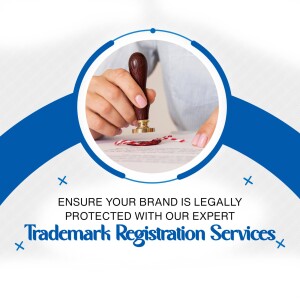 Hand stamping a document with a wax seal, representing trademark registration.