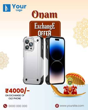 Onam Exchange Offer - IPhone Branding Post For WhatsApp