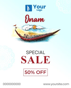 Onam Special Sale Creative Design For WhatsApp