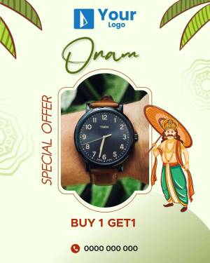 Onam Watch Offer Marketing Image For Facebook