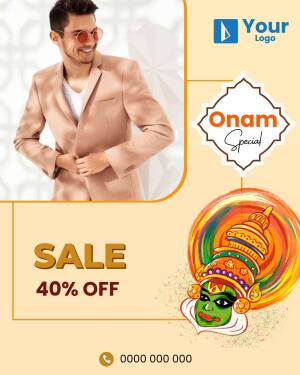 Onam Special Sale Creative Design For Facebook