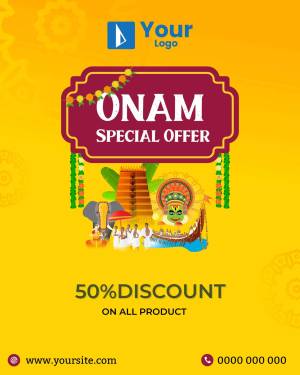 Onam Special Offer Poster Status Post For Facebook