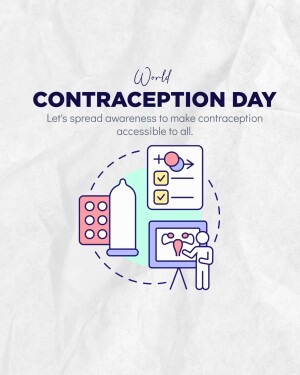 World Contraception Day graphic with contraception methods
