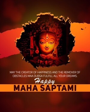 Image of Goddess Durga for Maha Saptami festival