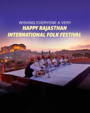 Rajasthan Folk Musicians Performing with Fort in Background