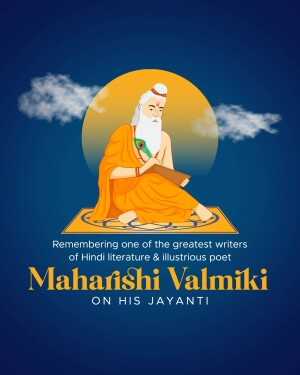 Image of Maharishi Valmiki, the author of Ramayana