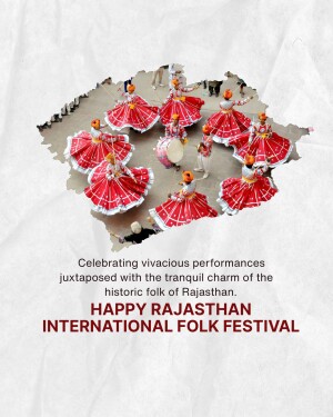 Women performing traditional Rajasthani dance within the shape of Rajasthan map