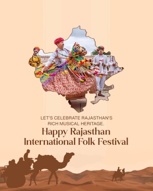 Rajasthan Folk Festival Poster