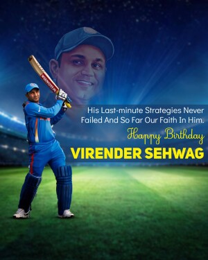 Virender Sehwag birthday tribute image