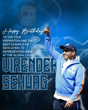 Birthday tribute to Indian cricketer Virender Sehwag