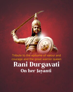 Statue of Rani Durgavati, a Gond queen and warrior