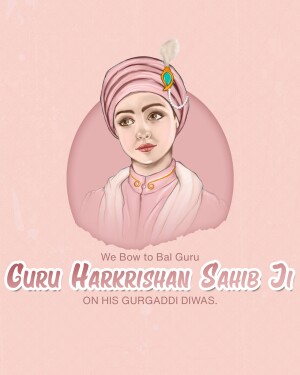 Portrait of Guru Harkrishan Sahib Ji