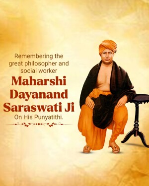 Dayanand Saraswati Punyatithi Template