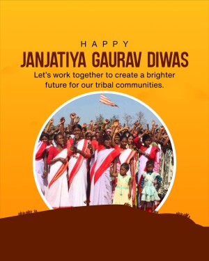 Janjatiya Gaurav Diwas celebration with tribal community members