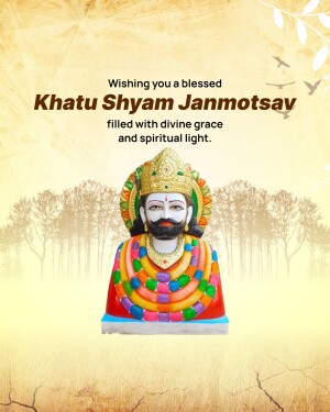 Image depicting Khatu Shyam Ji for Janmotsav celebrations