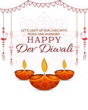 Diwali greeting with lamps and decorations