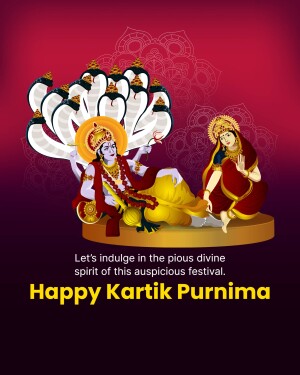 Illustration of Lord Shiva and Parvati celebrating Kartik Purnima