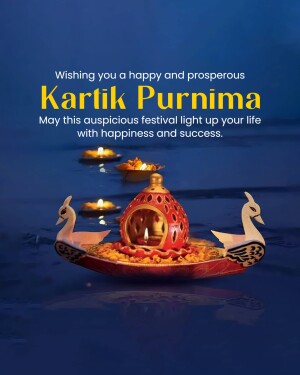 Kartik Purnima festival image with decorated boats and lamps