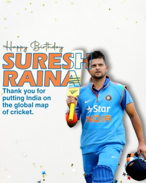 Suresh Raina, Indian Cricketer, Birthday Wish
