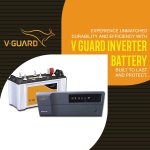 V-Guard Inverter Battery with Inverter Unit