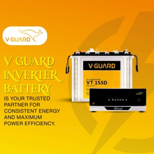 V-Guard Inverter Battery with Inverter Unit