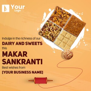 Assorted Indian sweets for Makar Sankranti festival