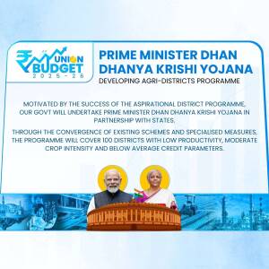 Prime Minister Dhan Dhanya Krishi Yojana - Union Budget 2025-26 Template For Threads