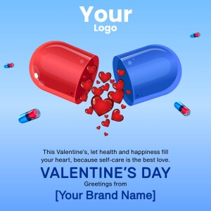 Valentine's Day Health & Happiness Artwork For WhatsApp