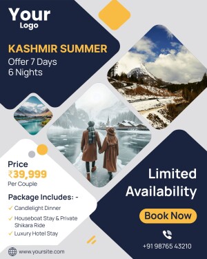 Kashmir Summer Travel Offer - 7 Days/6 Nights