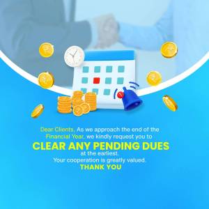 Financial Year End - Clear Pending Dues Graphic For Google Business Profile