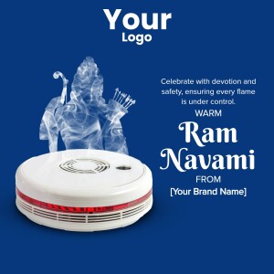 Ram Navami celebration with a fire safety device