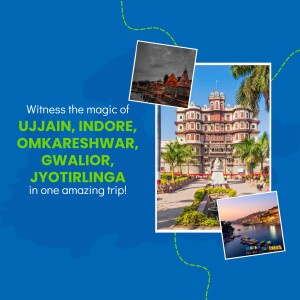 Collage of tourist destinations in Madhya Pradesh, India