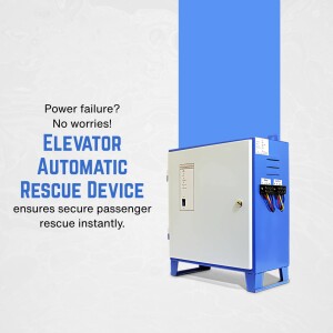 Image of an elevator automatic rescue device, a safety system for power outages.