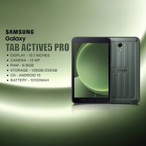 Samsung Galaxy Tab Active5 Pro rugged tablet with specifications