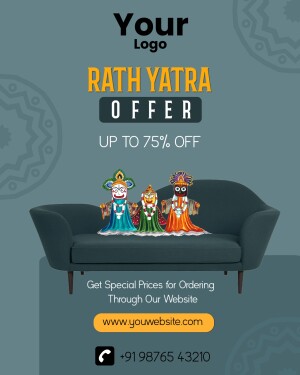Rath Yatra Offer on Furniture with Sofa and Traditional Dolls