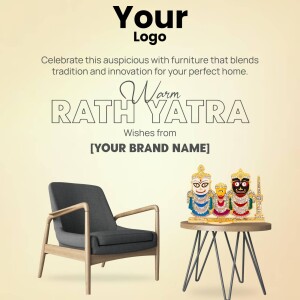 Rath Yatra wishes with furniture display