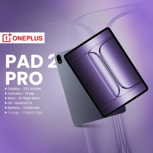 OnePlus Pad 2 Pro tablet with specifications listed
