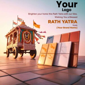 Rath Yatra themed advertisement for tiles