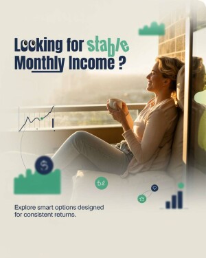 Woman enjoying a moment while looking at financial growth charts.