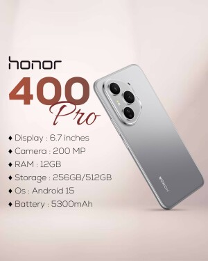 Honor 40 Pro smartphone with specifications
