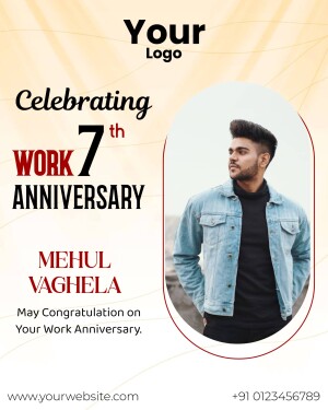 Work anniversary post featuring Mehul Vaghela