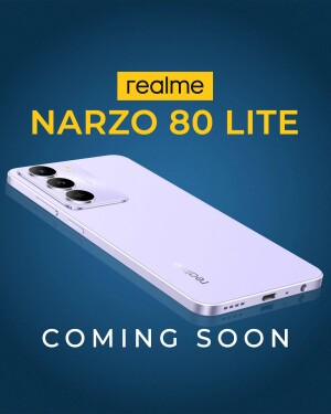 Realme Narzo 80 Lite smartphone promotional image