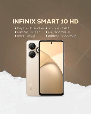 Infinix Smart 10 HD smartphone with specifications