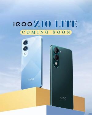iQOO Z7 Lite 5G smartphone in blue and green colors