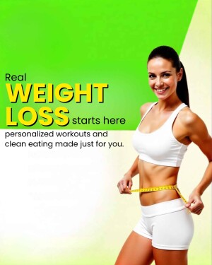 Woman measuring waist with a tape, promoting weight loss program