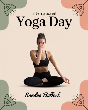 Woman practicing yoga in a meditative pose for International Yoga Day